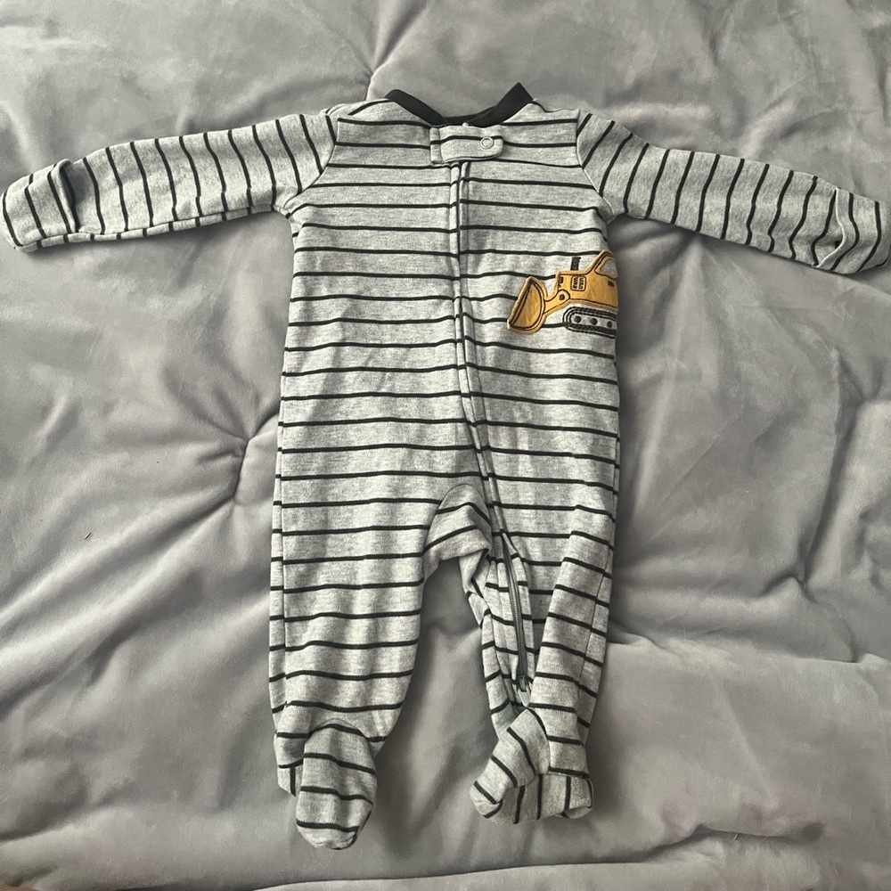 Baby Boy Printed 2-Way Zip Up Cotton Sleep & Play